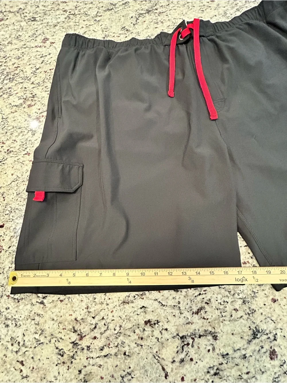 True Nation Men's Black Cargo Swim Board Shorts Lined 4XL NWT 4 Way Stretch
